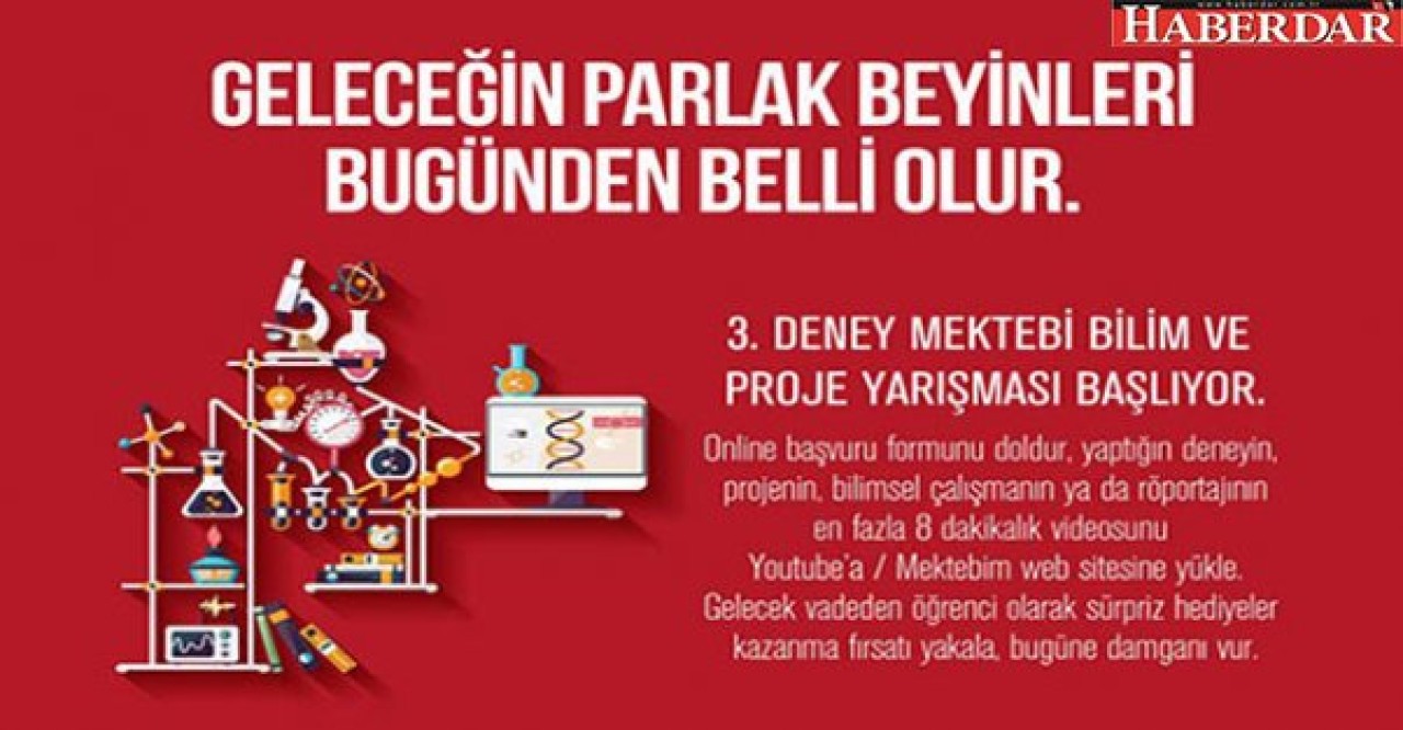 3. Deney Mektebim Bilim ve Proje Yarışması başlıyor