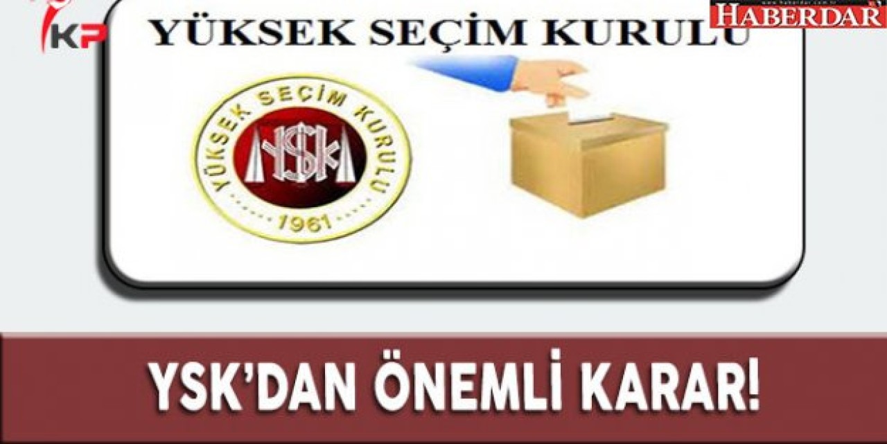 YSKdan seçim torbası kararı