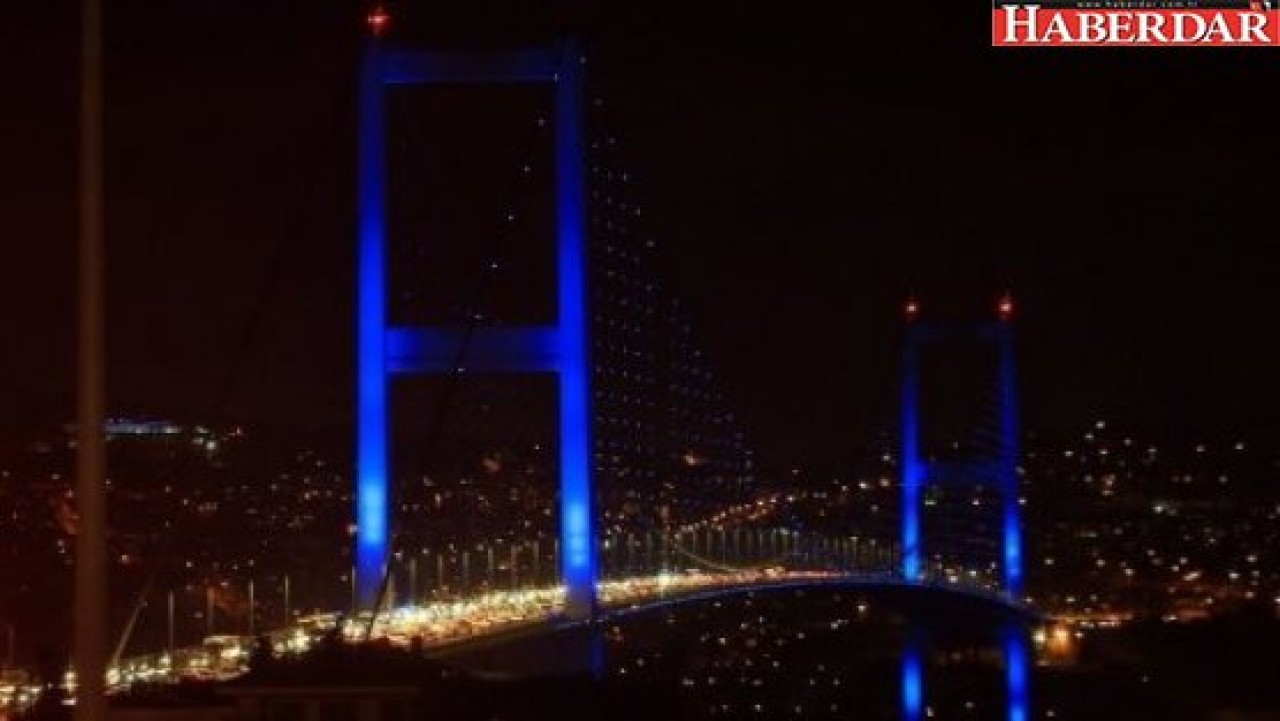 Mavi ışıklar otizm için yakıldı