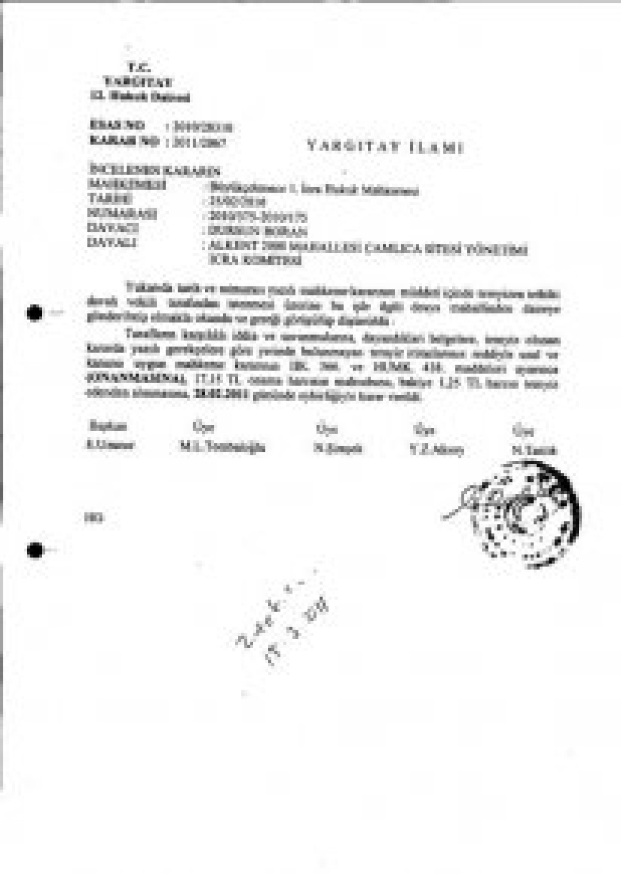 YARGITAY ALKENT’E DUR DEDİ!