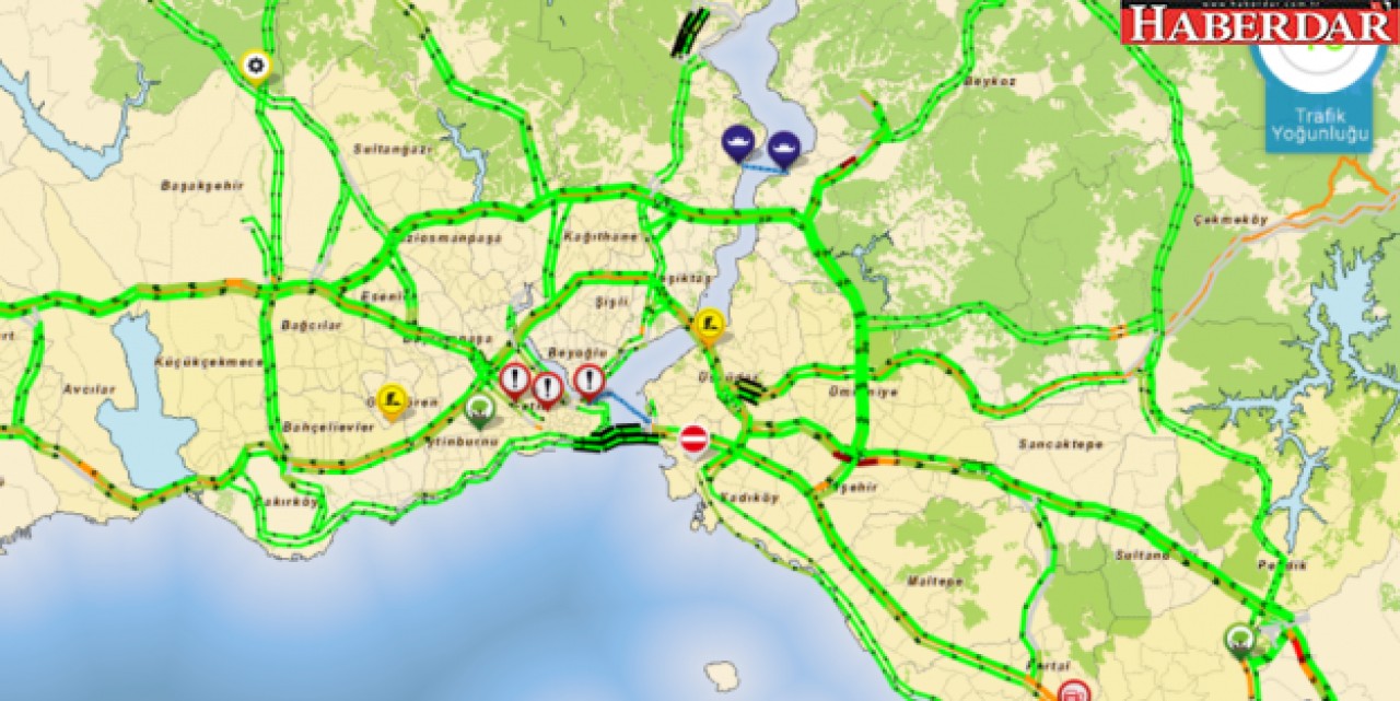 İstanbulda tatil başladı, yollar boş kaldı...