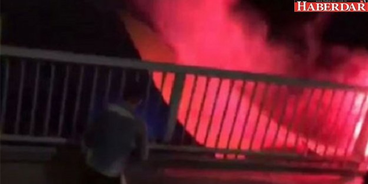 Boğaz Köprüsündeki Fenerbahçe bayrağı yakıldı