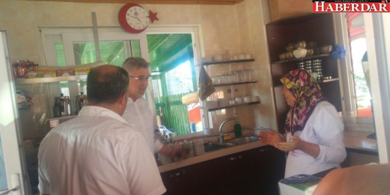 Başkan Kara, hem denetledi hem sohbet etti