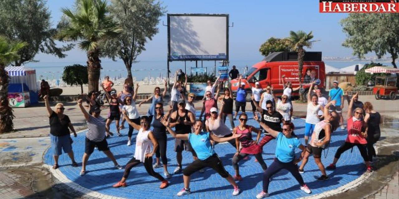 Büyükçekmece’de gün müzik eşliğinde sporla başlıyor!