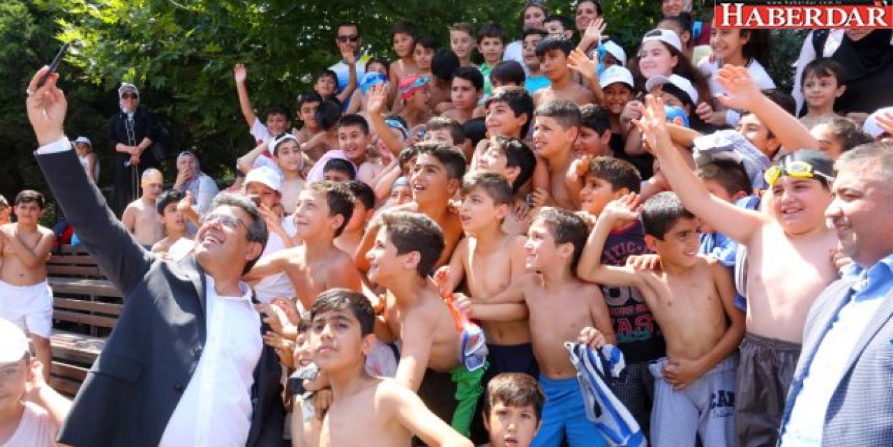 PORTATİF HAVUZLARDA YAZ EĞLENCESİ BAŞLADI