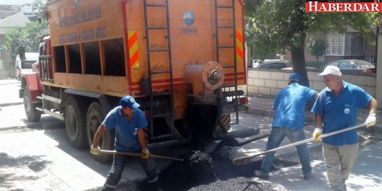 Ekipler Büyükçekmecenin yolları için seferber oldu