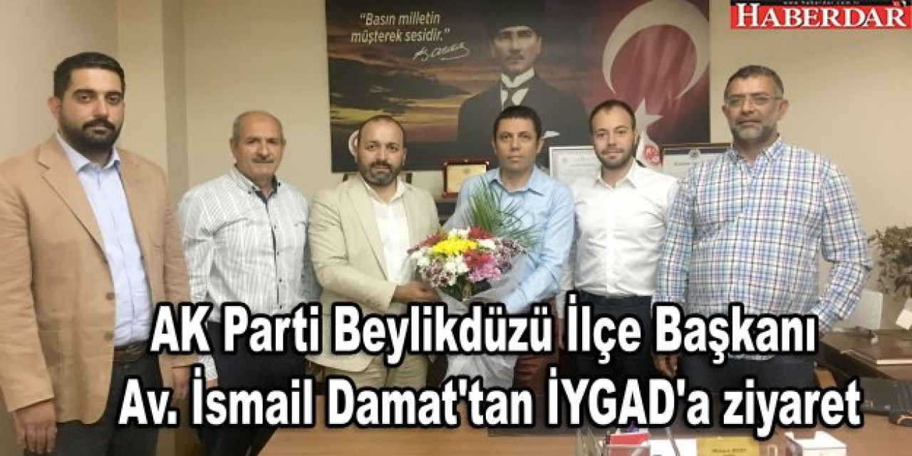 AK Parti Beylikdüzü İlçe Başkanı İsmail Damattan İYGADa ziyaret