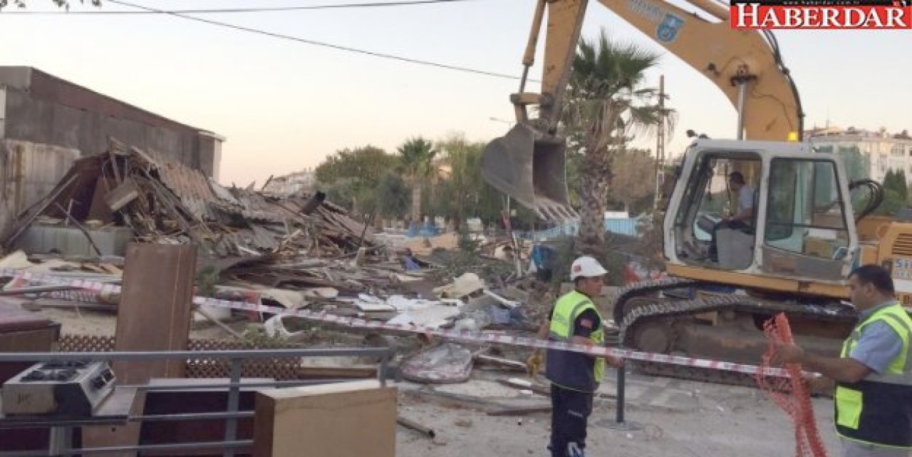 DERE ISLAHI KAPSAMINDA YIKIM ÇALIŞMASI GERÇEKLEŞTİRİLDİ