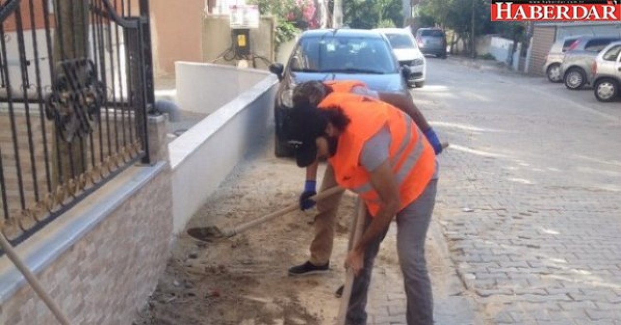 Fen İşleri Müdürlüğü Ekiplerinden hummalı çalışma