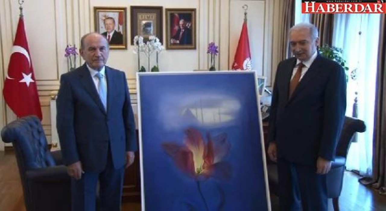 Devir teslim törenine katılmayan Topbaştan ziyaret