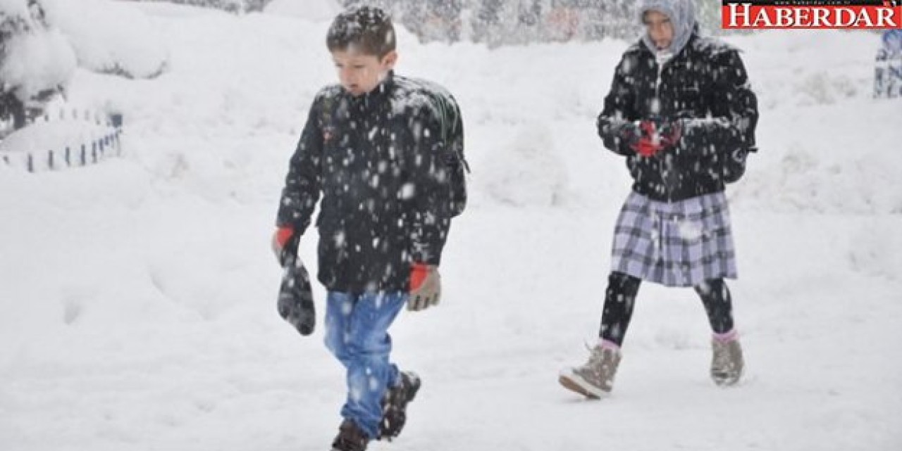 O ilde okullara kar tatili