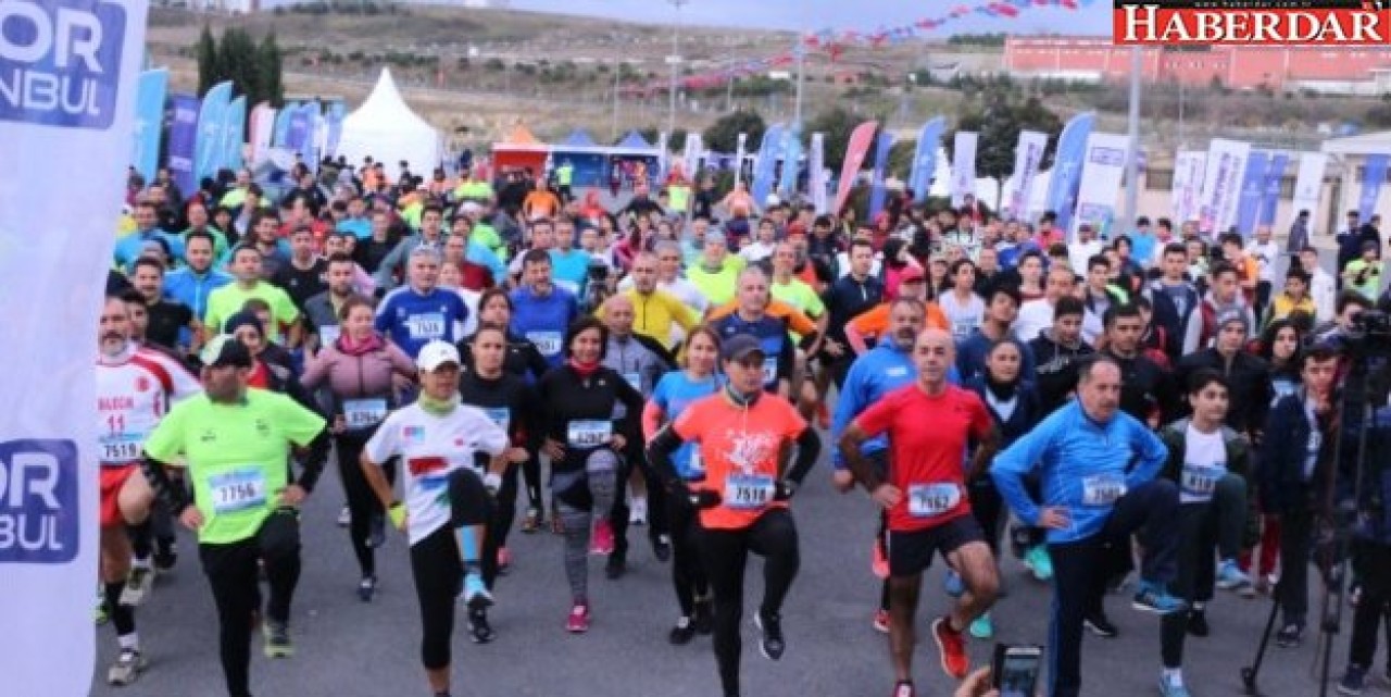 İstanbul Küçükçekmecede Koştu