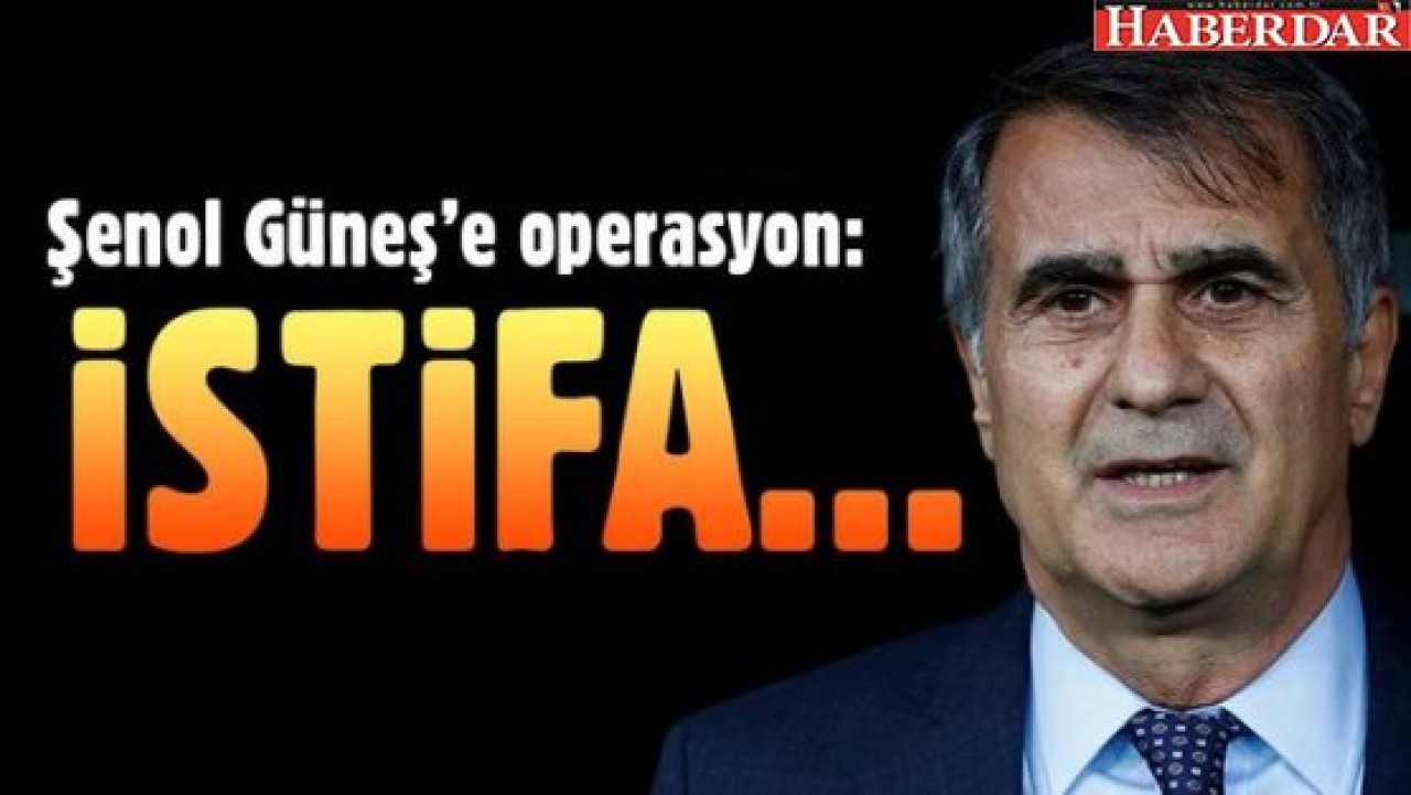 Şenol Güneşe operasyon: Şenol Güneş İstifa