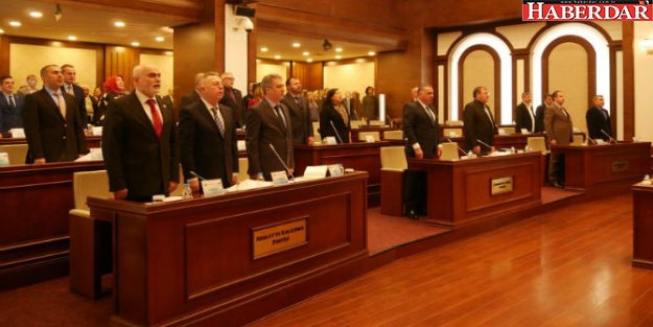 Afrin şehitleri için saygı duruşu