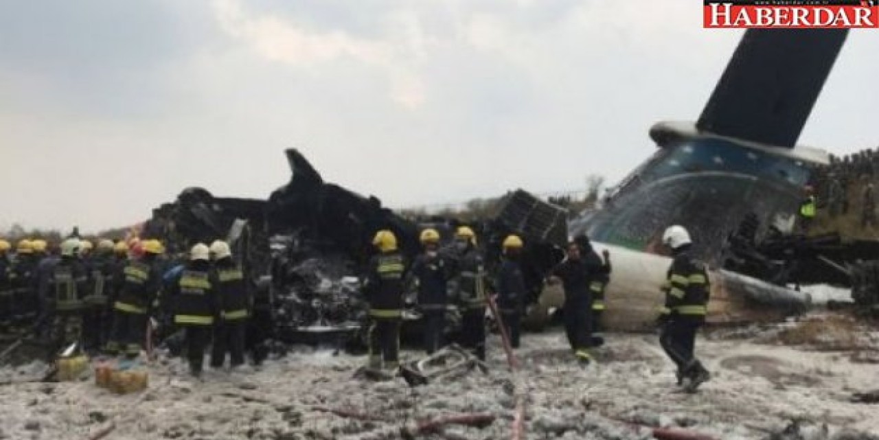 Nepalde yolcu uçağı düştü: En az 38 ölü...