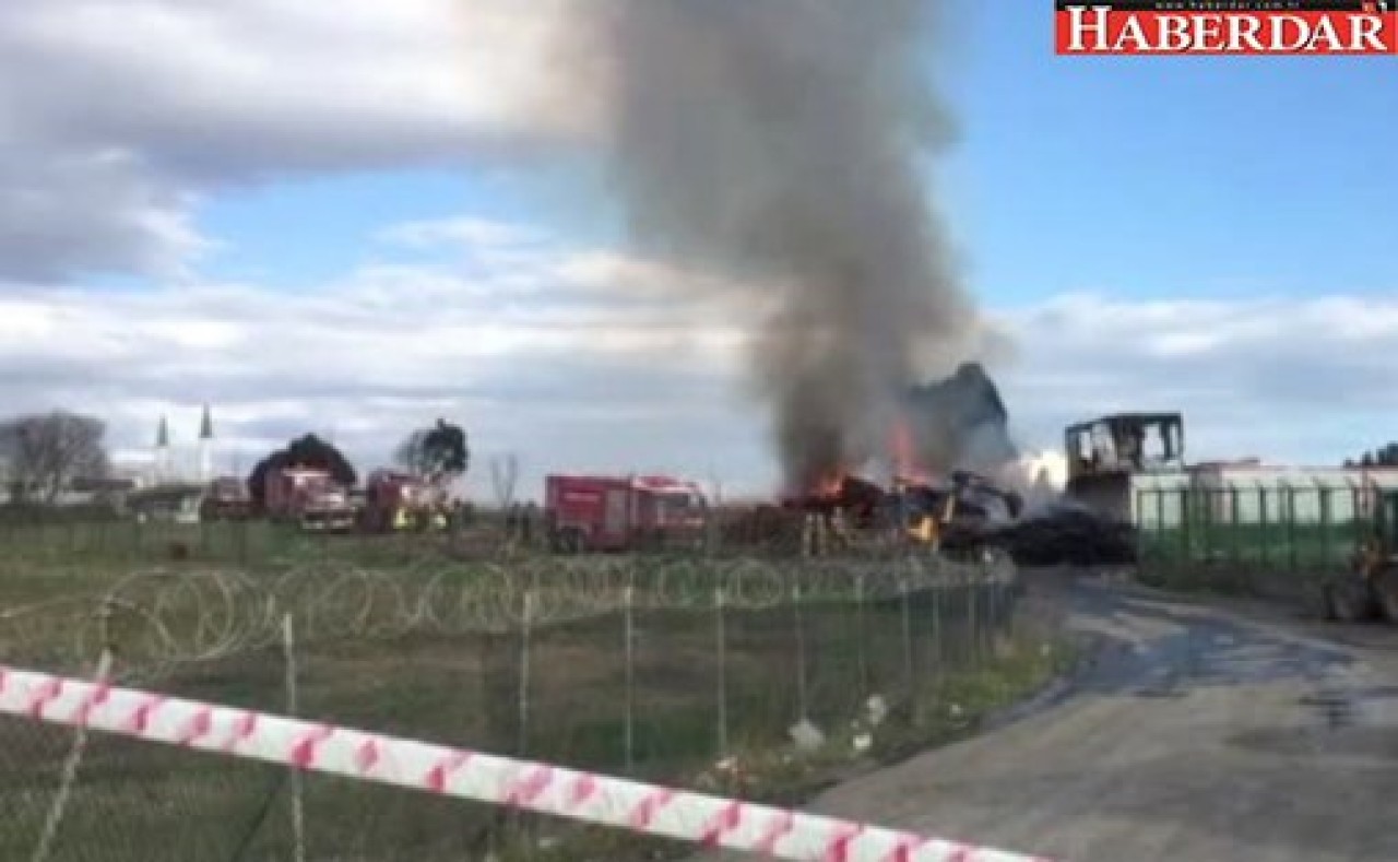 Küçükçekmecede Yangın