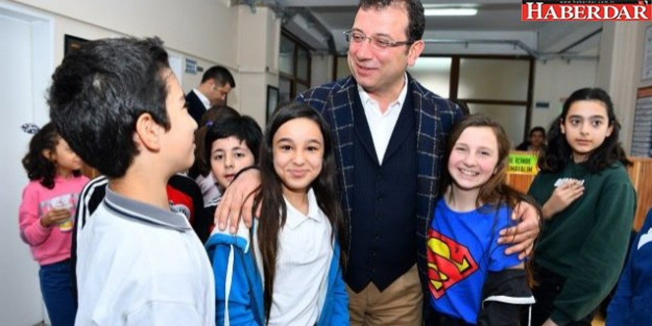 Başkan İmamoğlu öğrencileri ziyaret etti