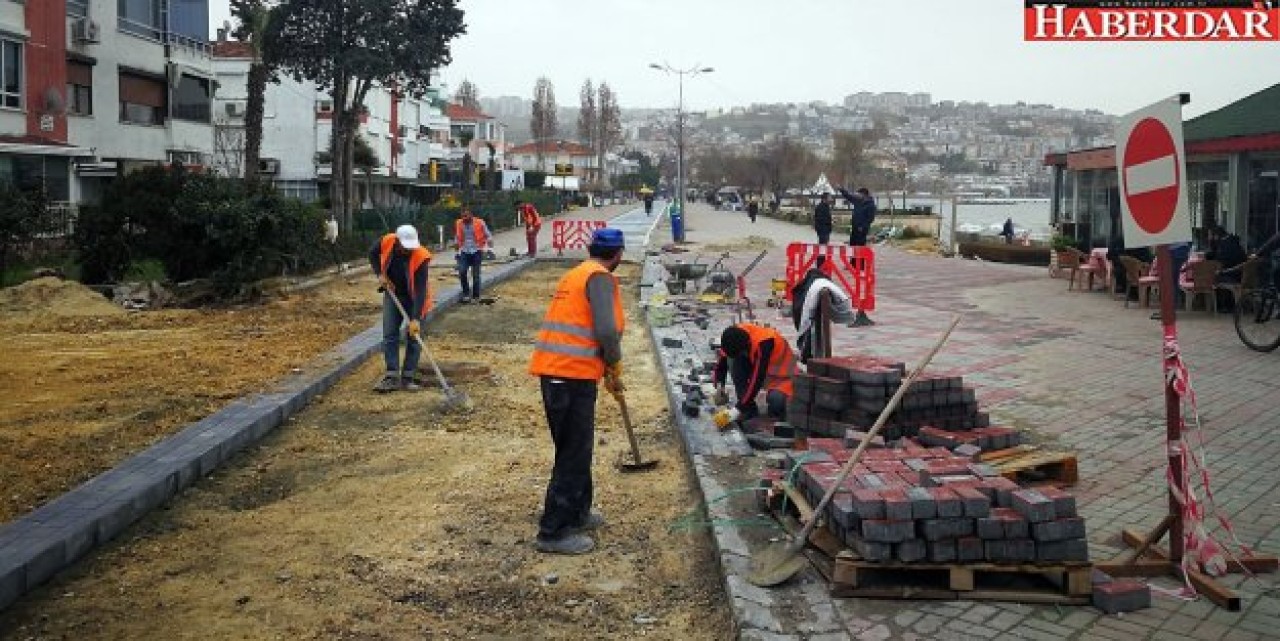 Sahil yaz mevsimine hazırlanıyor