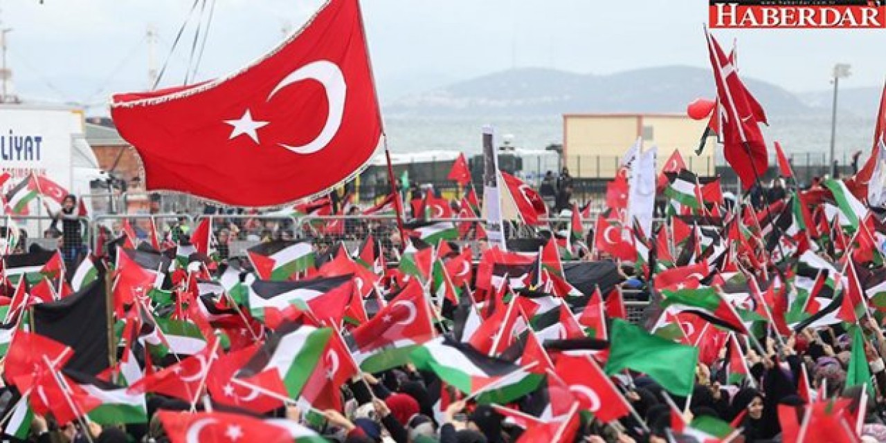 Zulme Lanet Kudüse Destek mitingi için yüz binlerce kişi Yenikapıda!