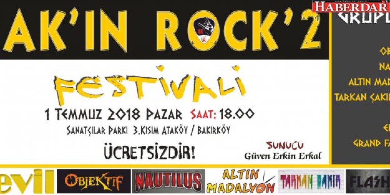 ROCK RÜZGARI BAKIRKÖY’DEN ESECEK!