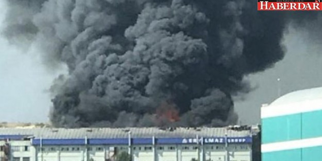 Hadımköyde fabrika yangını