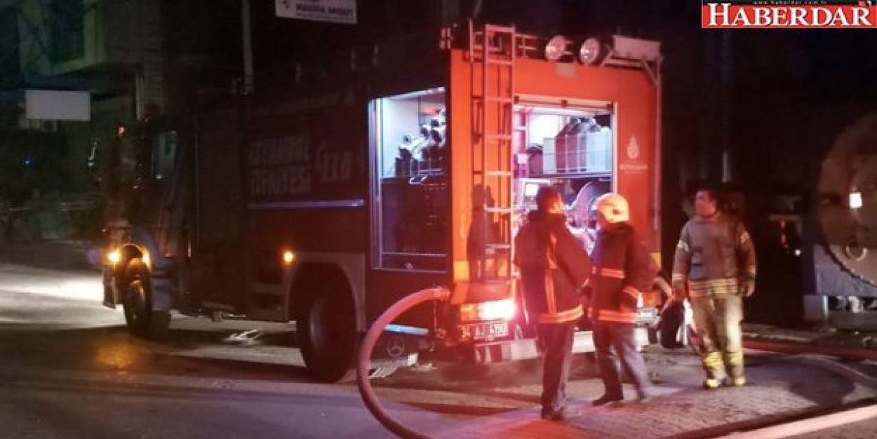 Başakşehirde fabrika yangını