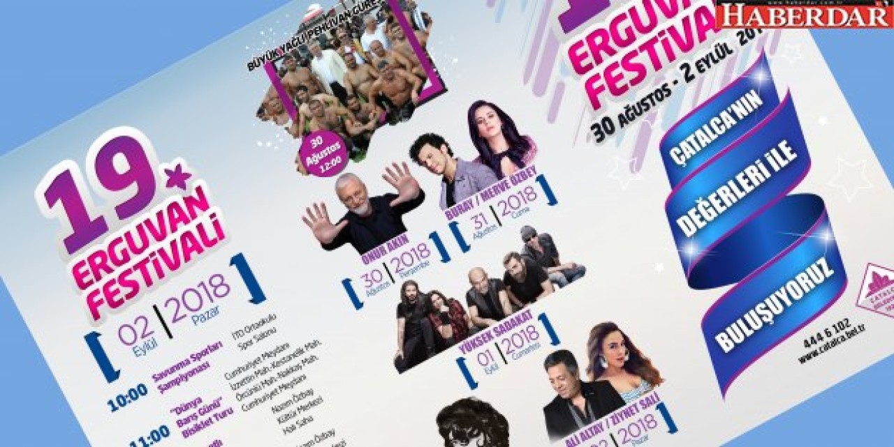 Çatalca Belediyesi 19. Erguvan Festivali başlıyor