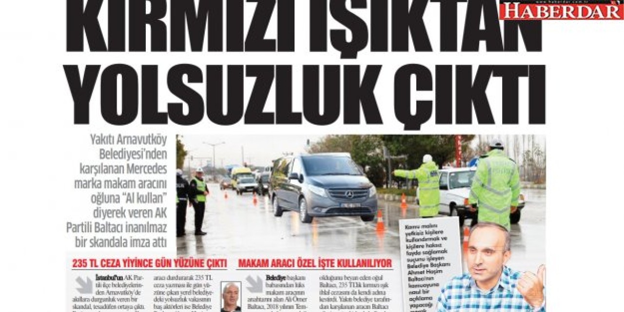 Trafik polisinin durdurduğu arabadan siyasi skandal çıktı