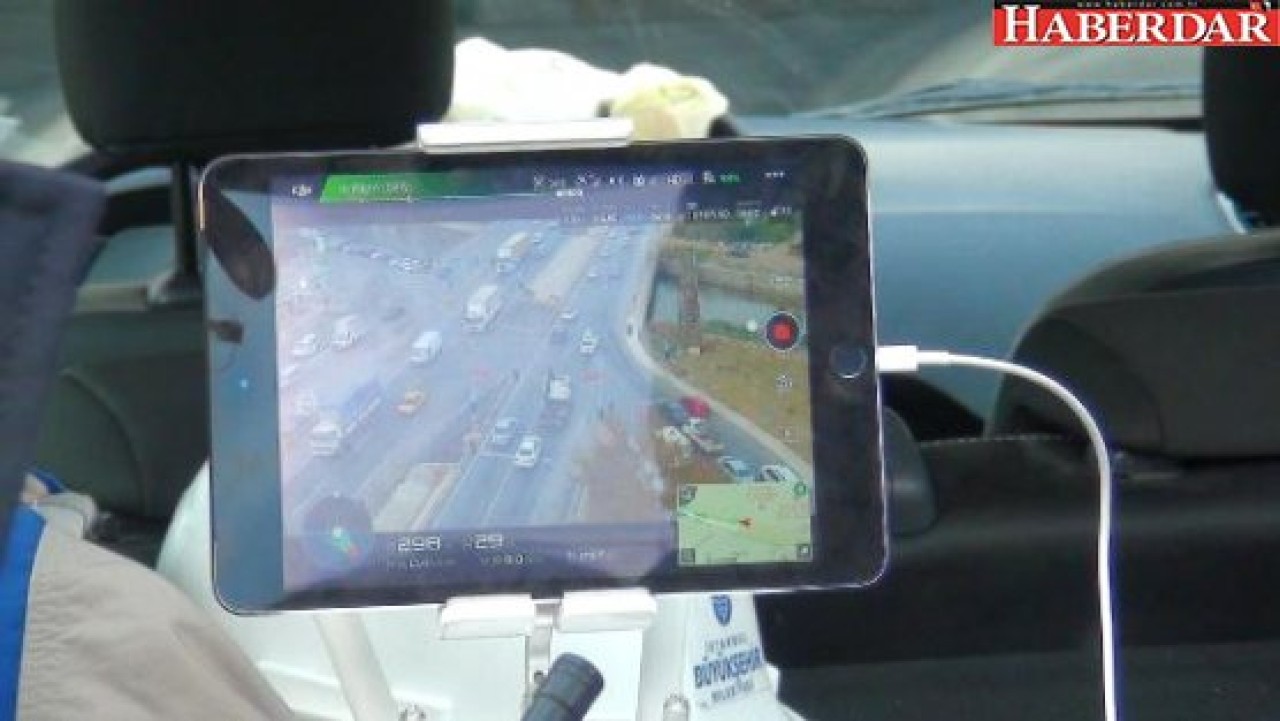 İstanbulda Havadan Trafik Denetimi