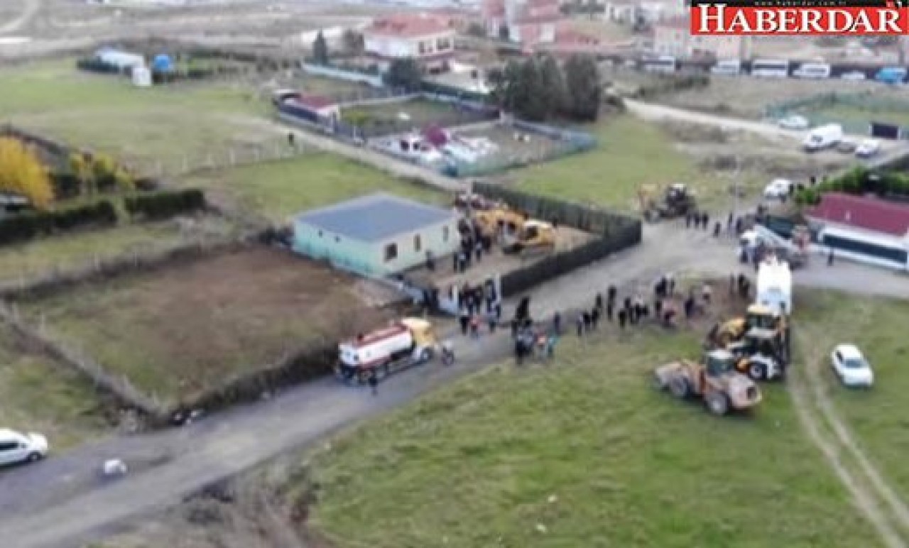 Büyükçekmecedeki 50 Kaçak Binanın Yıkımı Havadan Görüntülendi