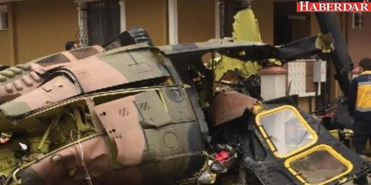 İstanbulda askeri helikopter düştü! 4 asker şehit