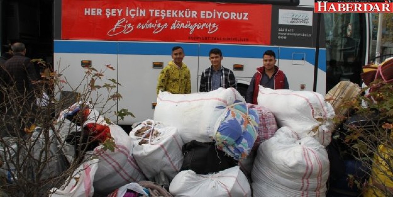 Esenyurt’tan anavatan Suriye’ye rekor dönüş