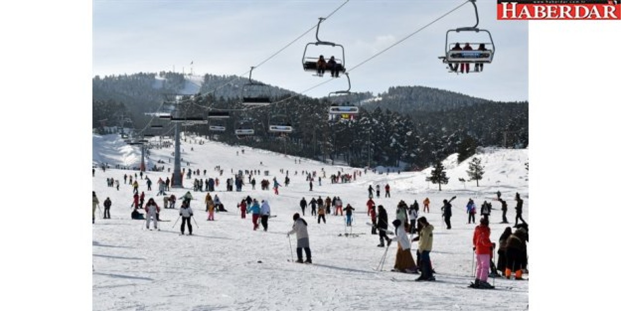 Sarıkamışta kristal kar üzerinde kayak keyfi