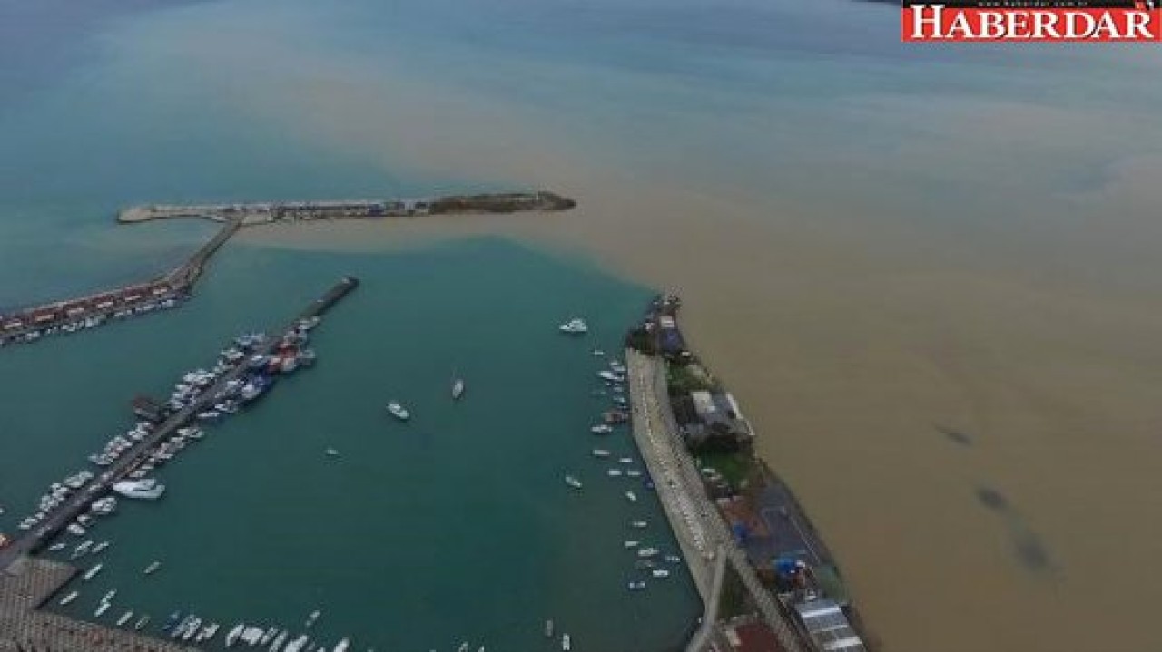 Silivride Deniz Kahverengiye Büründü