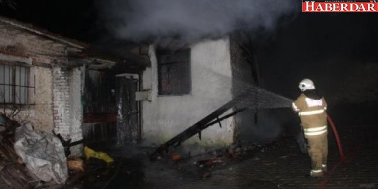 İzmirde elektrikli battaniye yangını