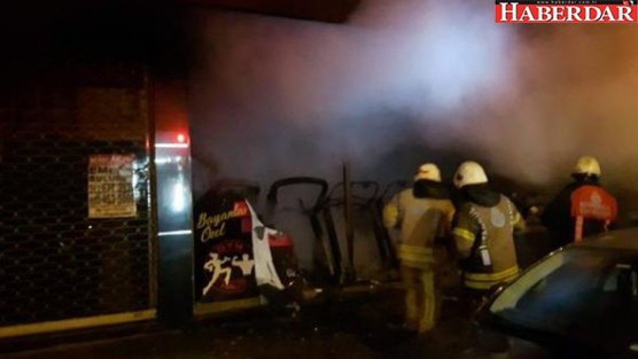 Bahçelievlerde spor salonu alev alev yandı