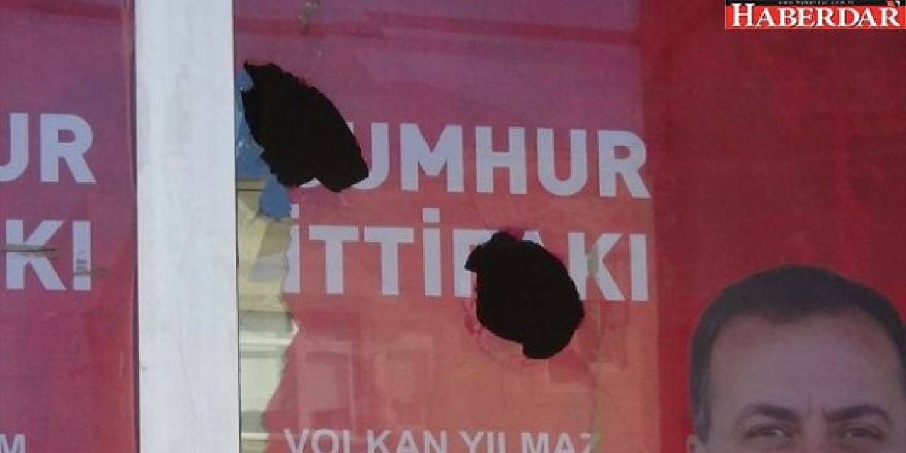 Cumhur İttifakının Seçim Bürosuna Taşlı Saldırı