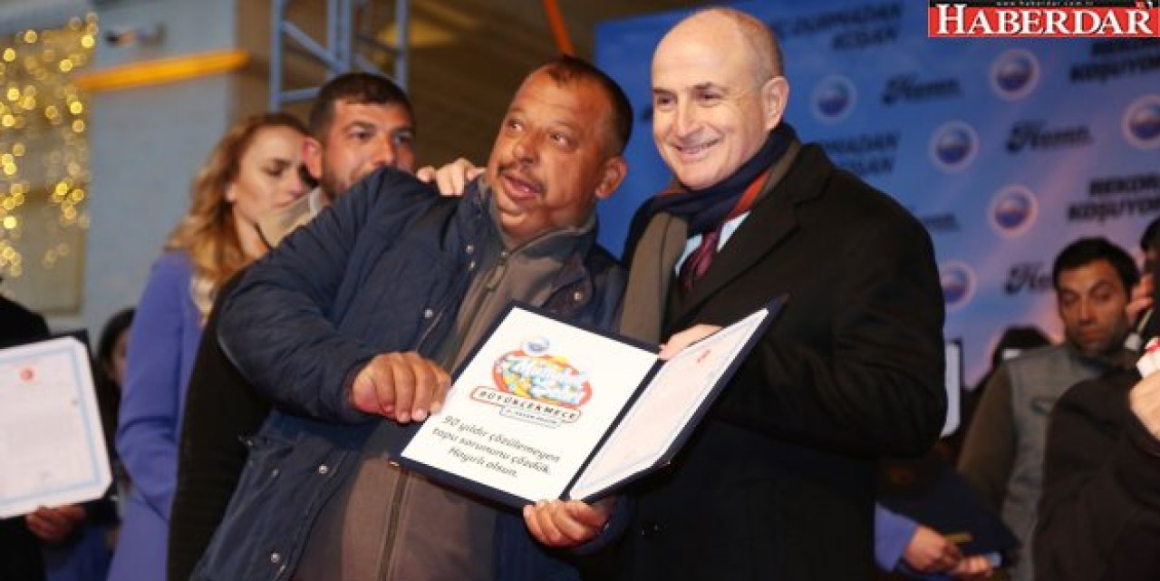 Başkan Akgün, Roman vatandaşların 90 yıllık tapu sorunu çözdü