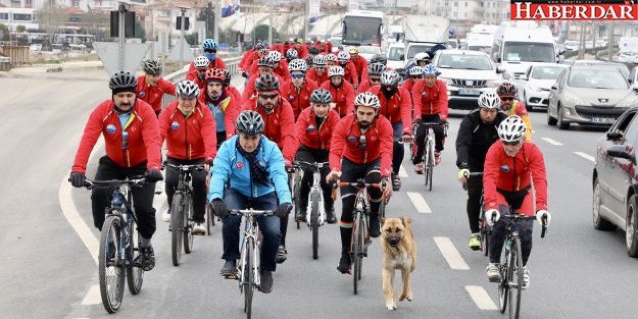 100 bisikletli Çanakkale ruhuyla 330 kilometre pedal çevirecek