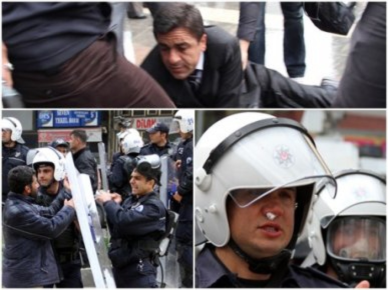 BDP'li vekil yerlerde sürüklendi