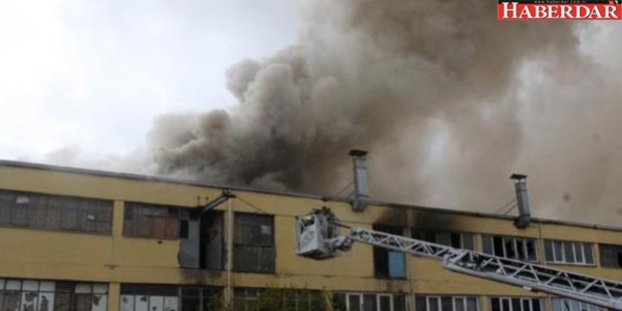 Başakşehirde sanayi sitesinde yangın!