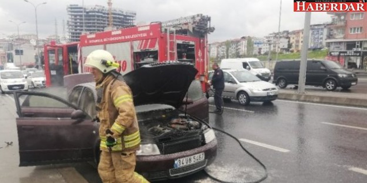 E-5te Yanan Araca Bakmak İsterken Kazaya Neden Oldu