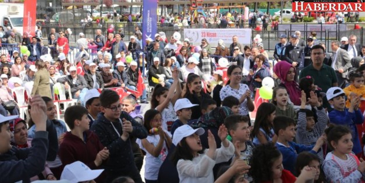 BİNLERCE ÇOCUK GÖNÜLLERİNCE EĞLENDİ