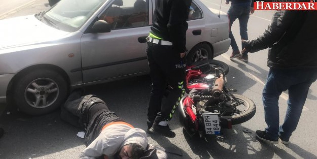 Kurala uymadı kaza yaptı