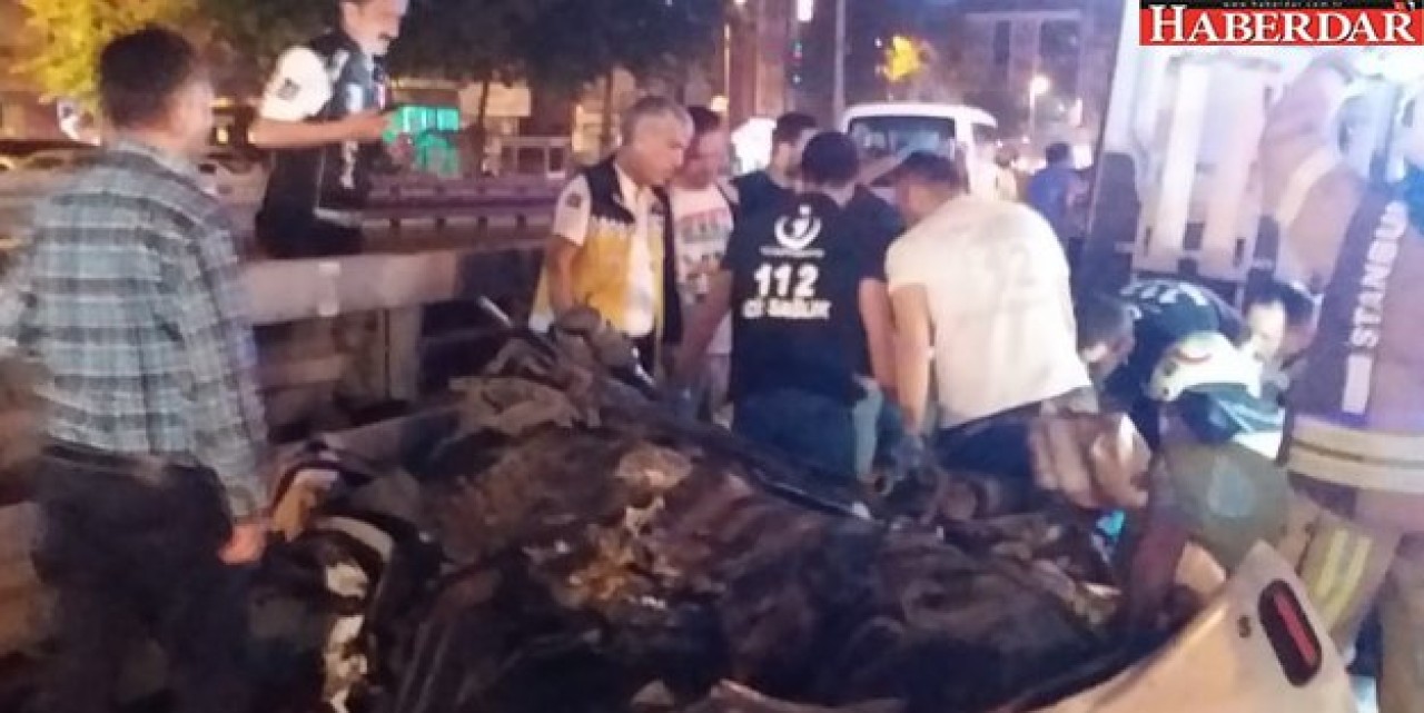 Sürücünün bacağı koptu