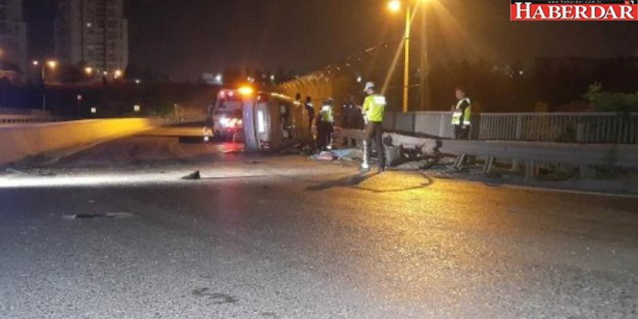 Küçükçekmecede feci kaza: 1 ölü, 5 yaralı