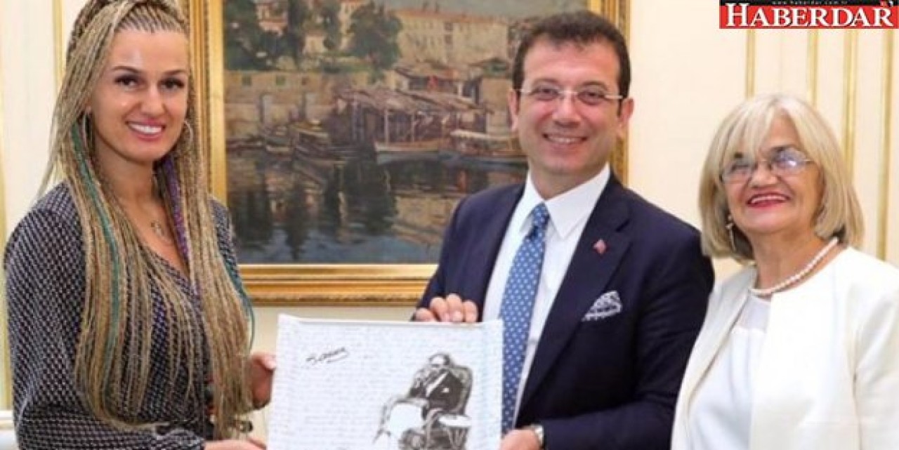 Tuğba Özaydan Ekrem İmamoğluna ziyaret