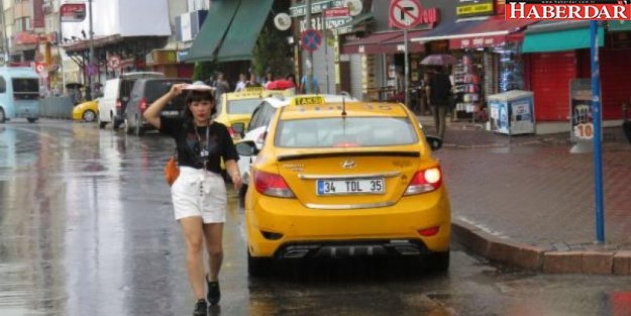İstanbulda yağmur etkili oluyor