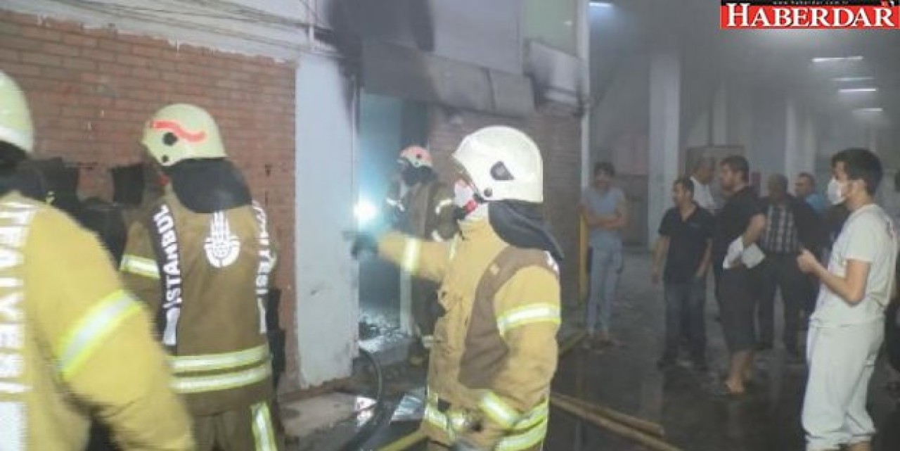 Başakşehirde sanayi sitesinde yangın