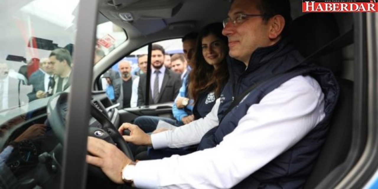 İmamoğlu yeleğini giydi şoför koltuğuna oturdu: Halk Süt yola çıktı